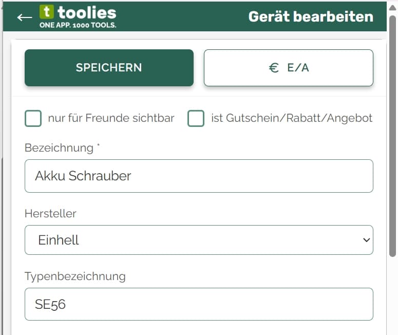 Ich lege meine Geräte an